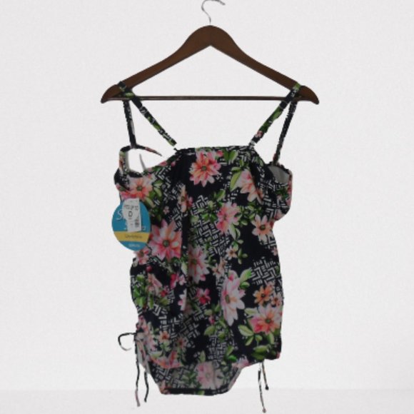 Swim Solutions Juliet Floral Underwire Tankini - Picture 2 of 5